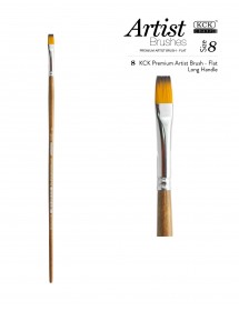 KCK PREMIUM FLAT LONG HANDLE BRUSH - BR 121F #8